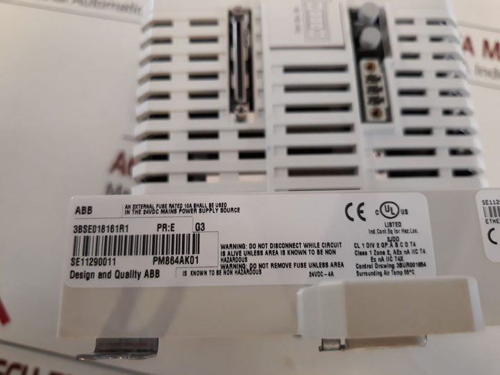 Abb Ac 800M Pm864A 3Bse018161R1 Module