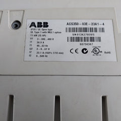 Abb Acs350-03E-23A1-4 Inverter Drive