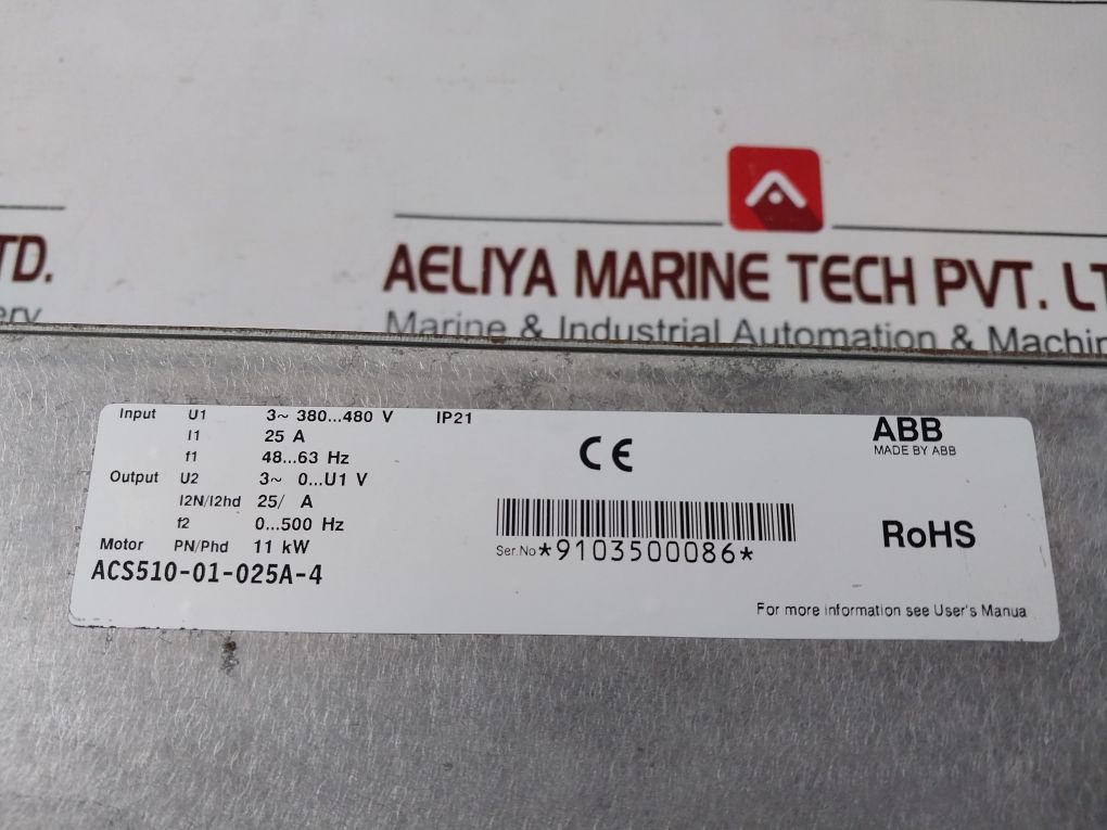 Abb Acs510-01-025A-4 Inverter