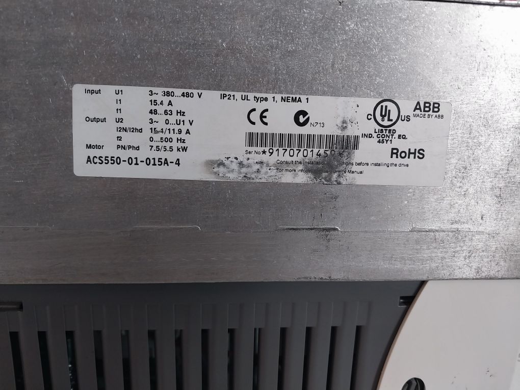 Abb Acs550-01-015A-4 Frequency Converter Phd 7.5/5.5 Kw