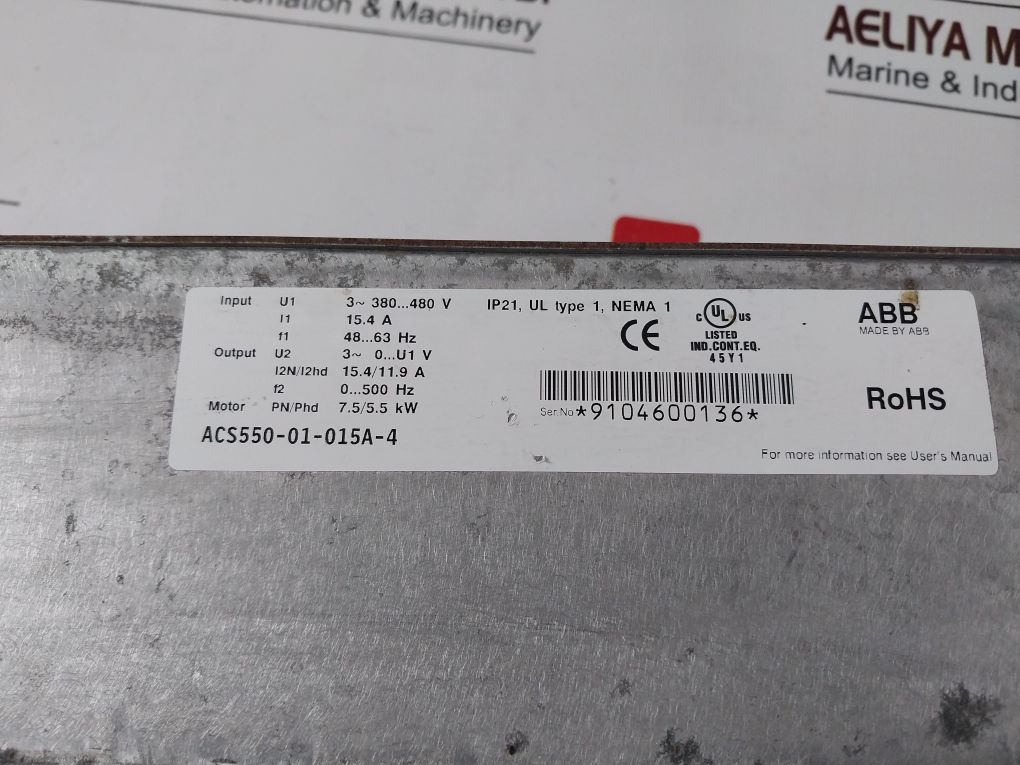 Abb Acs550-01-015A-4 Frequency Converter 380…480V