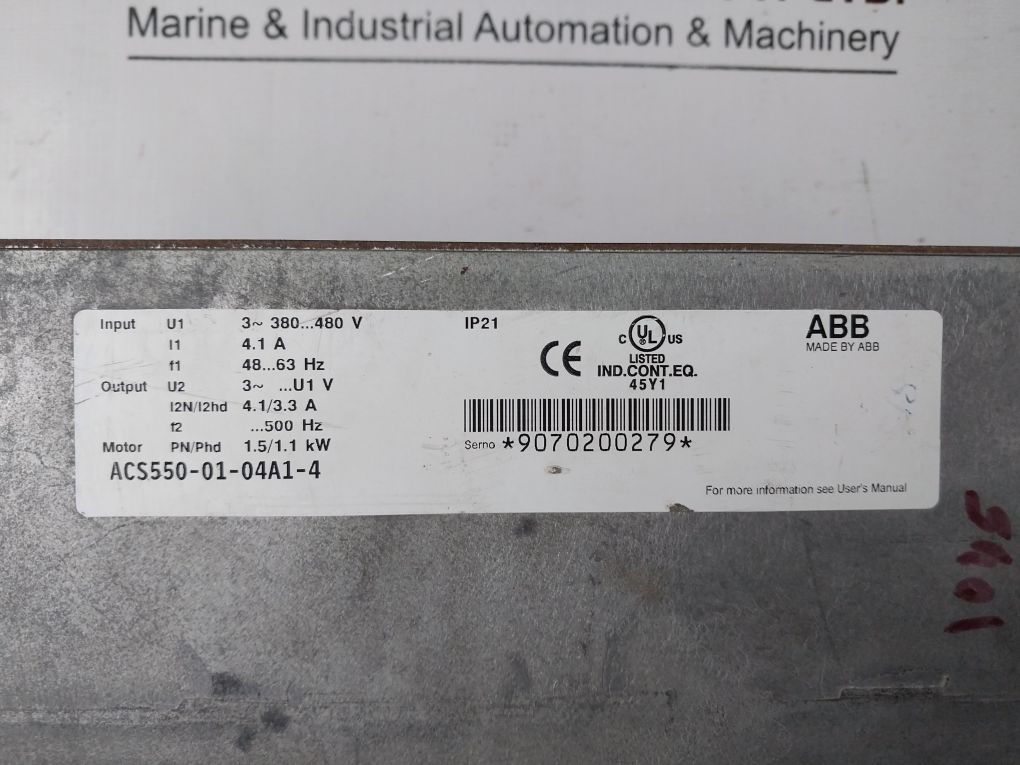 Abb Acs550-01-04A1-4 Inverter