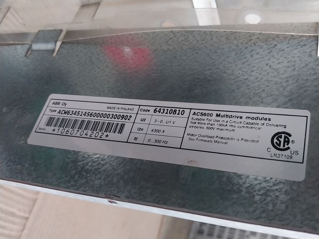 Abb Acs600 Multidrive Module 64310810