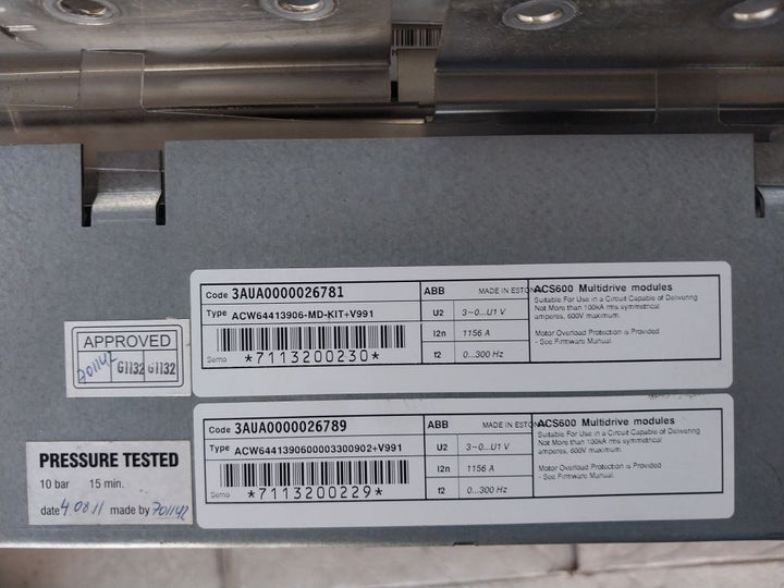 Abb Acs 600 Multidrive Module Acw64413906-md-kit+V991