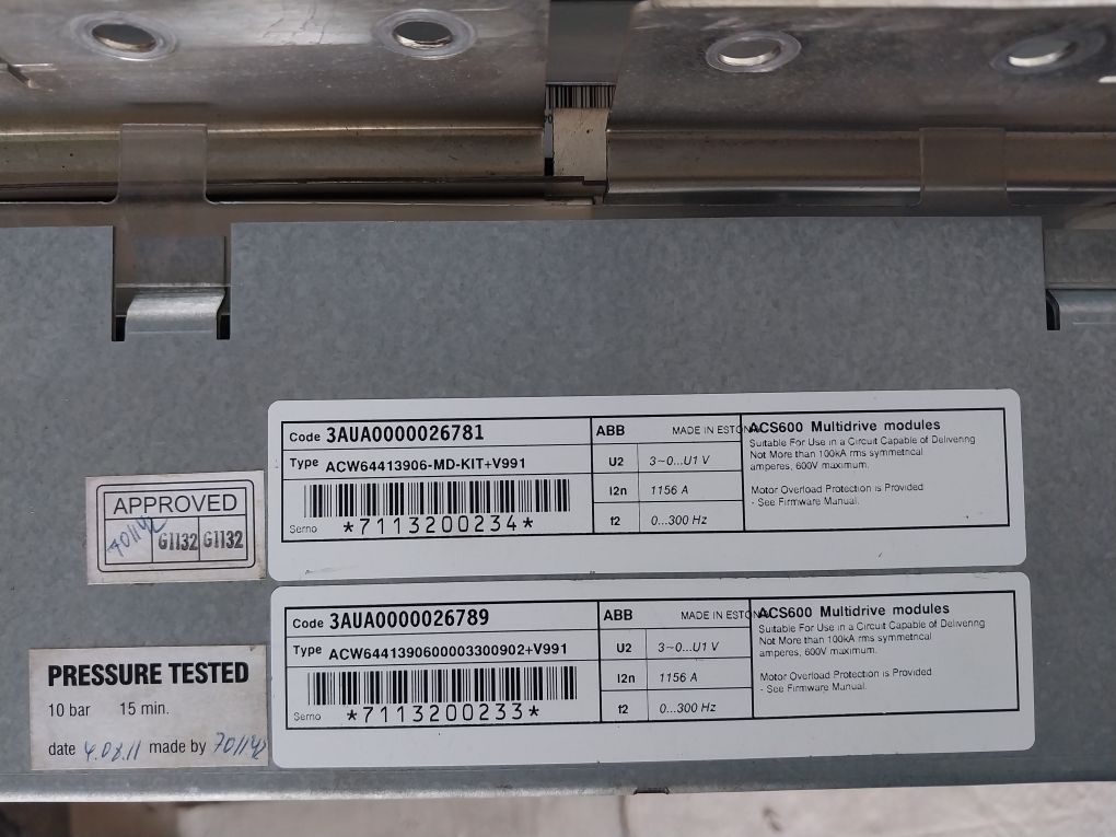 Abb Acw6441390600003300902+V991 Acs600 Multidrive Module