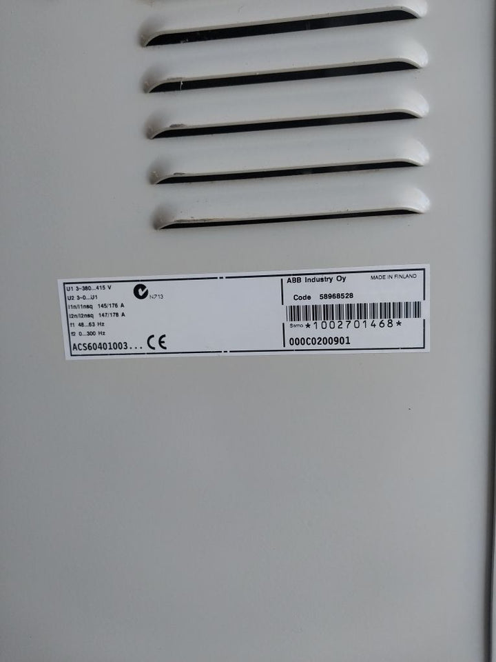 Abb Acs60401003 Variable Frequency Ac Drive