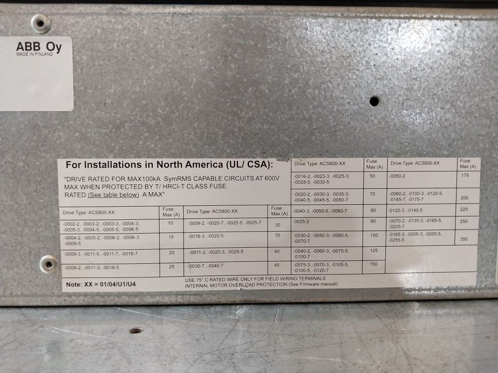 Abb Acs800-01-0030-3 Frequency Converter