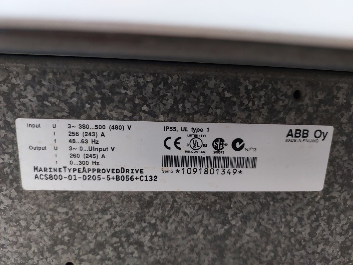 Abb Acs800-01-0205-5+B056+C132 Frequency Converter