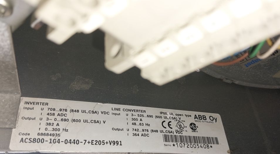 Abb Acs800-104-0440-7+E205+V991 400V~