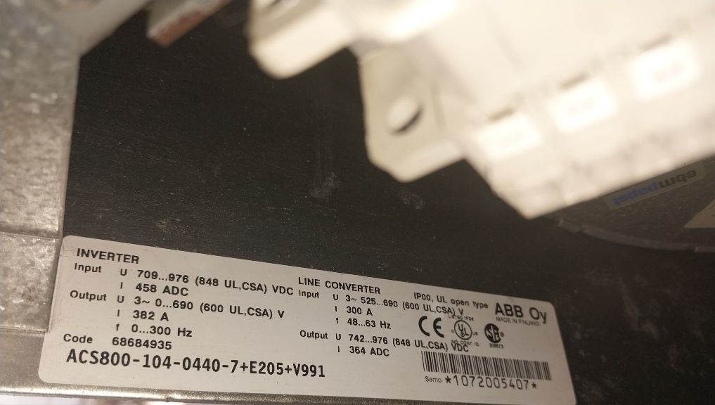 Abb Acs800-104-0440-7+E205+V991