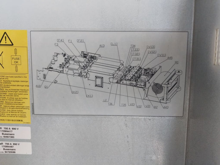 Abb Acs800-704-0910-7+0F253/170M4417/170M4467/Dsmb-02C Supply Module