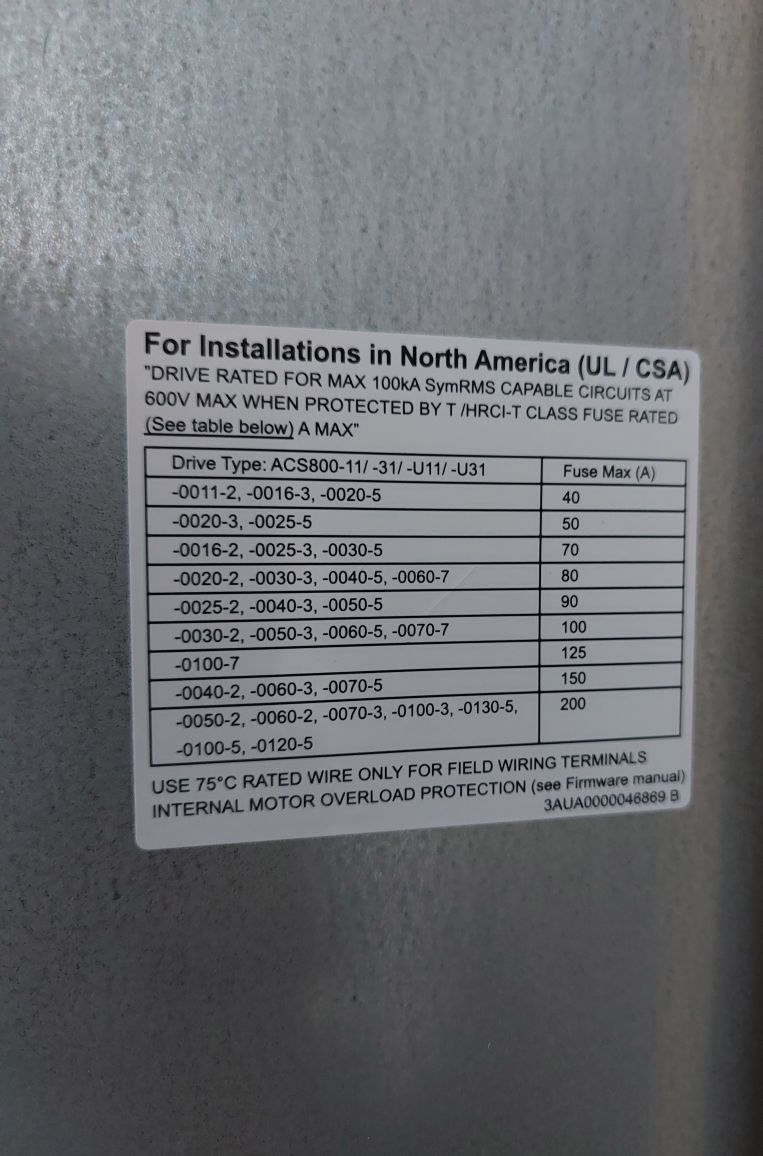 Abb Acs800-u11-0025-5+L502 Drive Control Panel