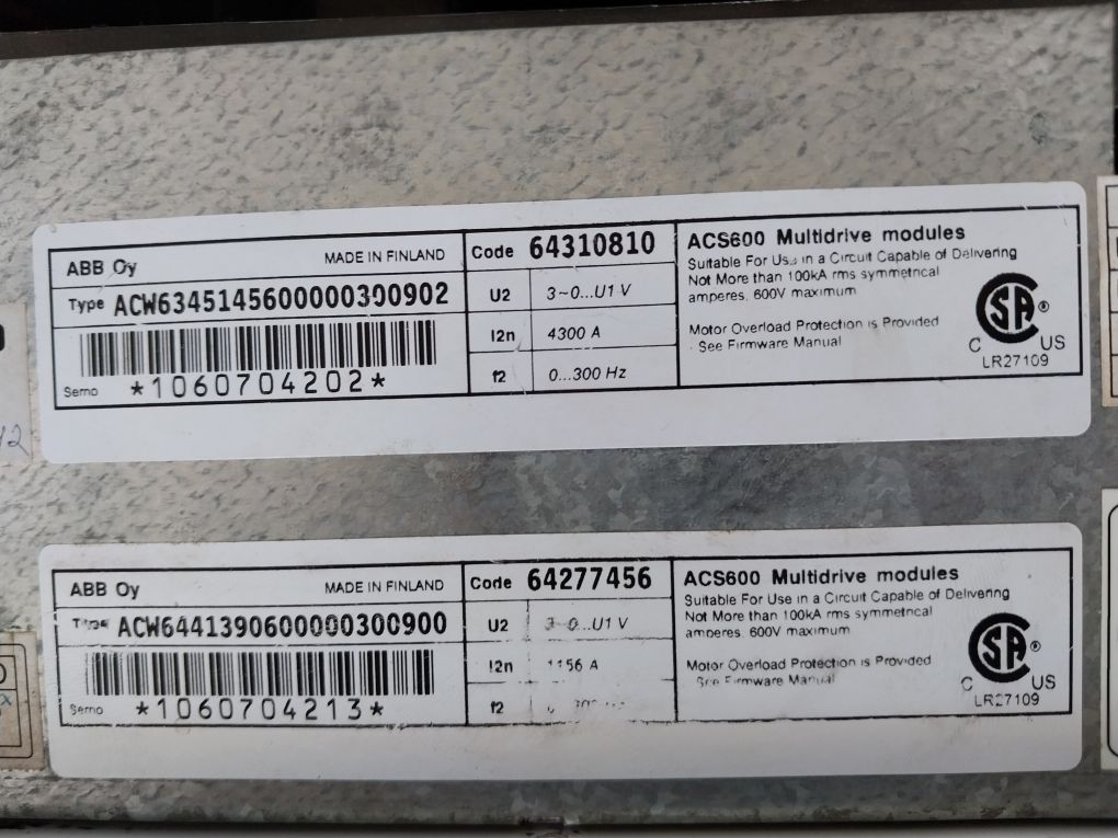 Abb Acw6345145600000300902, Acs 600 Multidrive Module