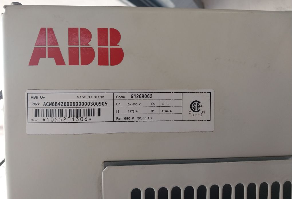 Abb Acs 600 Ac Variable Frequency Drive Acw6842600600000300