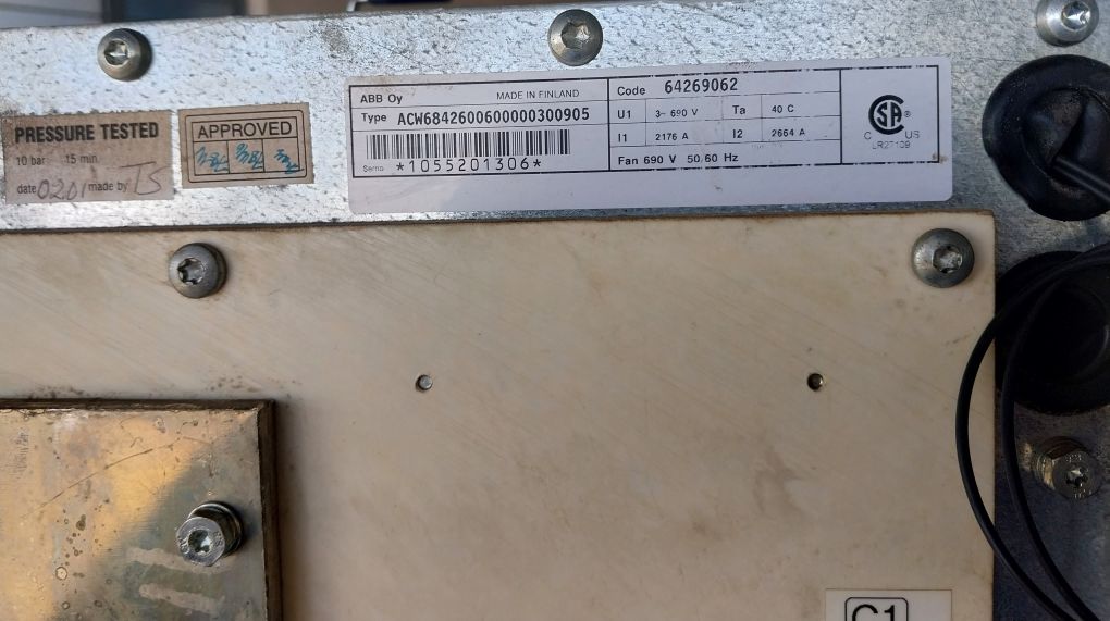 Abb Acs 600 Ac Variable Frequency Drive Acw6842600600000300