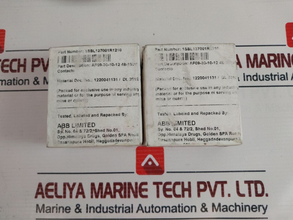 Abb Af09-30-10-12 Contactor Asbl137001R1210