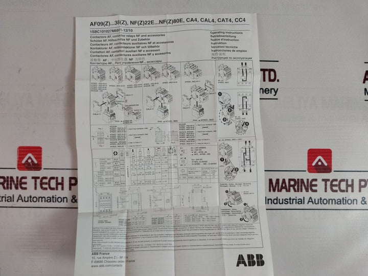 Abb Af09-30-10-12 Contactor Asbl137001R1210