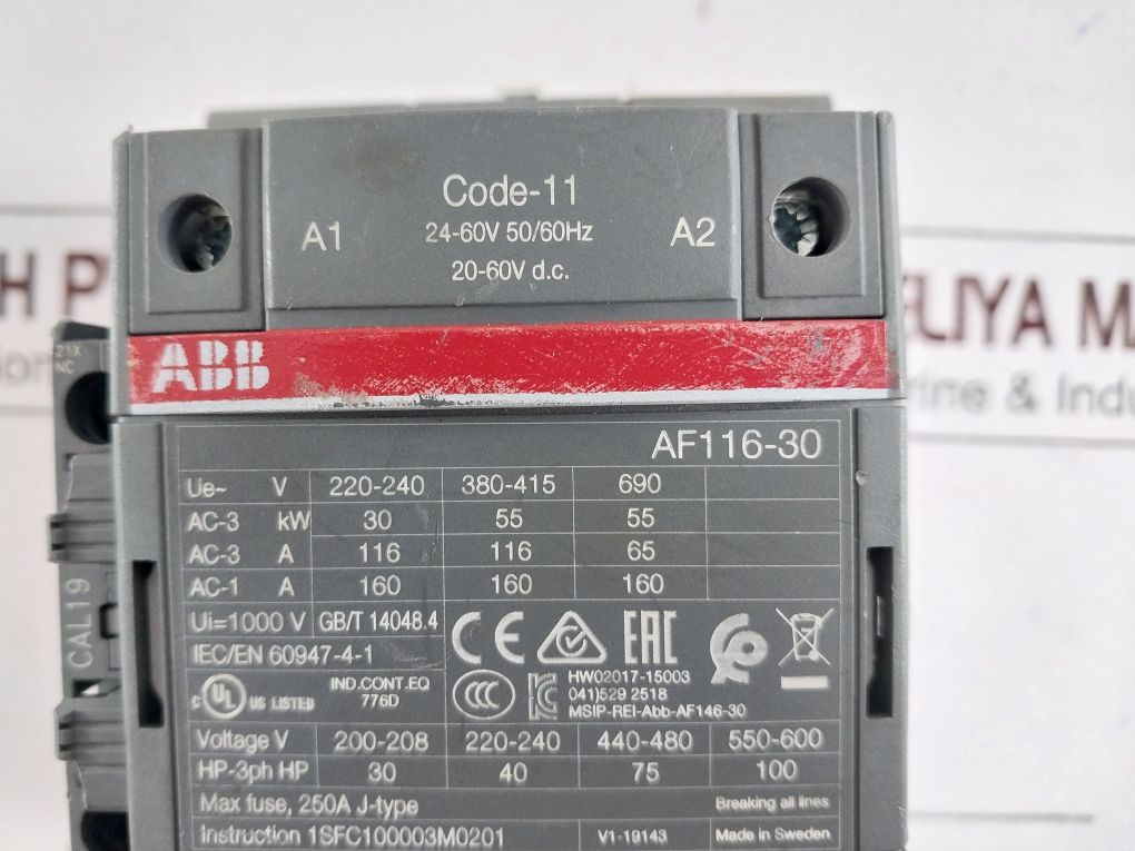 Abb Af116-30 Contactor