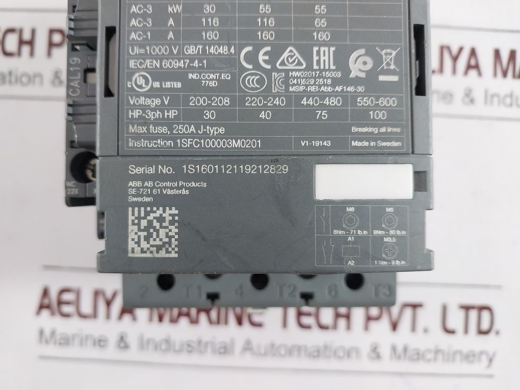 Abb Af116-30 Contactor