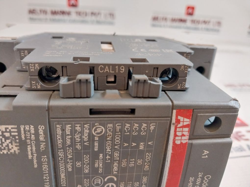 Abb Af116-30 Contactor 1Sfc100003M0201