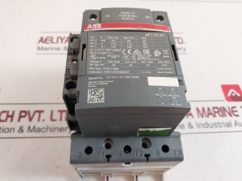 Abb Af116-30 Contactor 1Sfc100003M0201