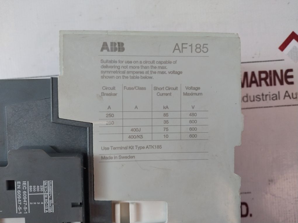 Abb Af185-30 Contactor