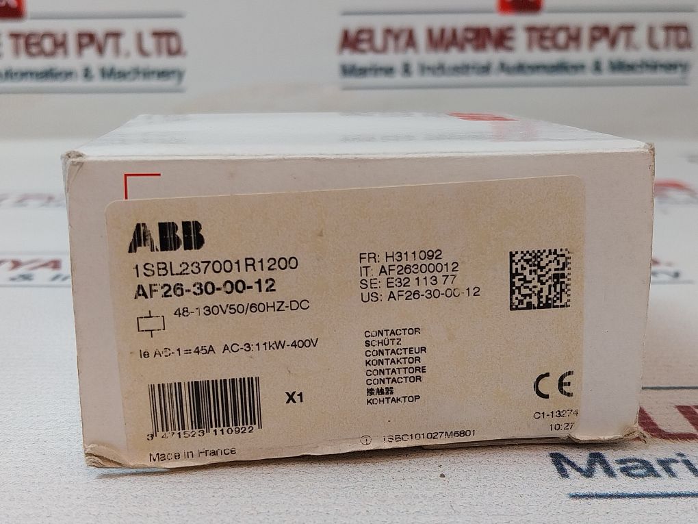 Abb Af26-30-00-12 Contactor 50/60Hz