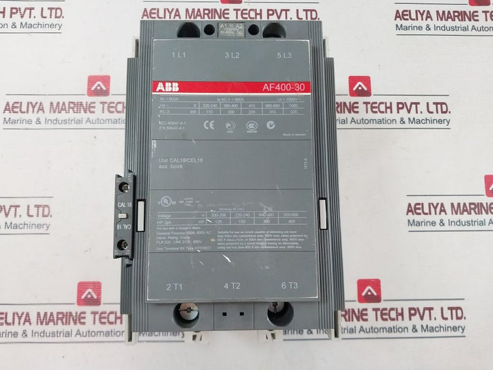 Abb Af400-30 Contactor 550A 600V Ac