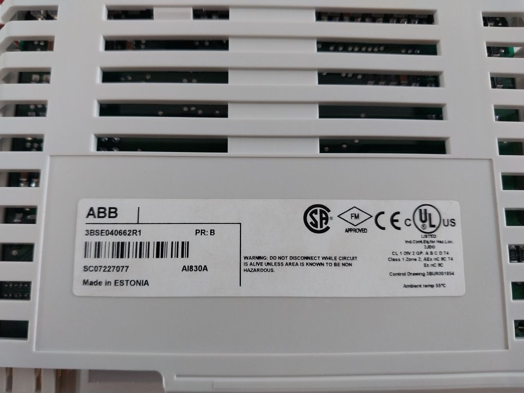 Abb Ai830A Analog Input Module 3Bse040662R1