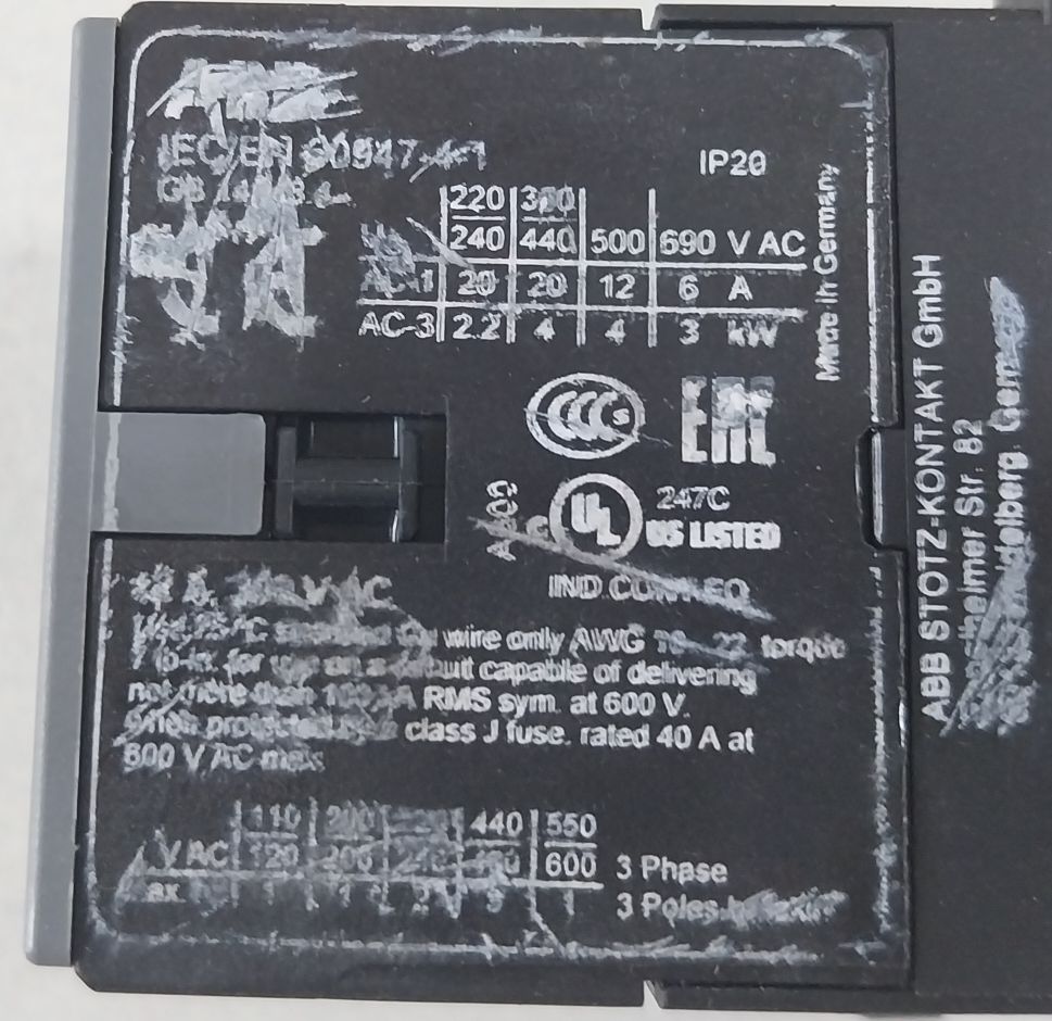 Abb B6-30-10 Mini Contactor Ip20