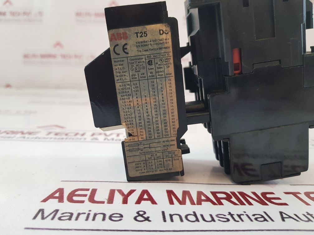 Abb B9-30-32 Contactor With T25 Du Thermal Overload Relay
