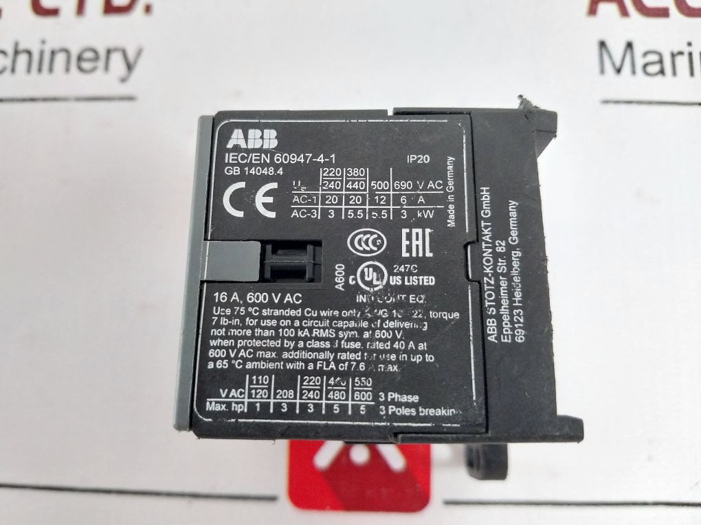 Abb Bc7-30-10 Mini Contactor