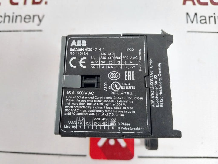 Abb Bc7-30-10 Mini Contactor