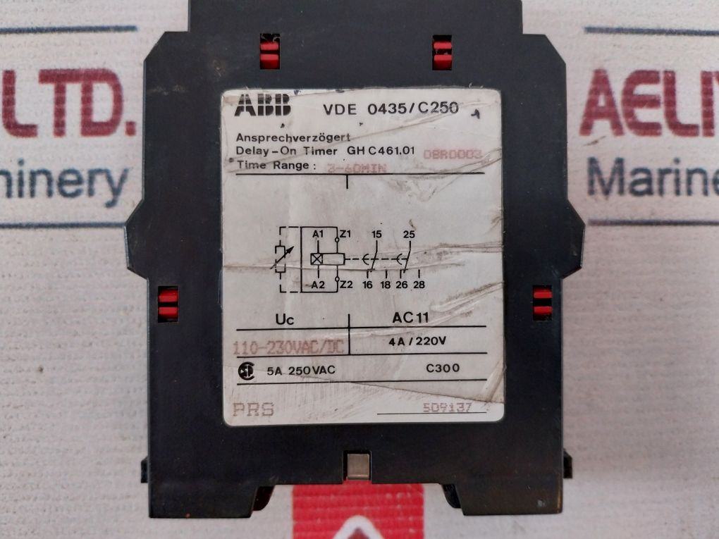 Abb C461 Delay-on Time Relay 3-60 Min 220V