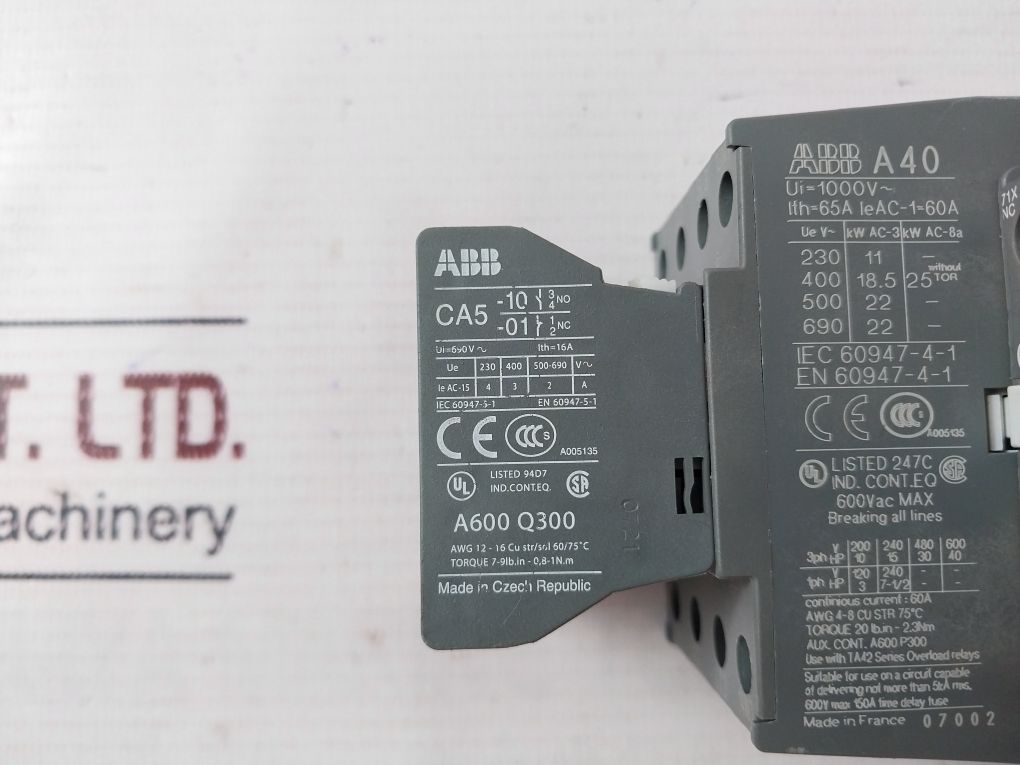 Abb Ca5-10 Auxiliary Contact Block 690V