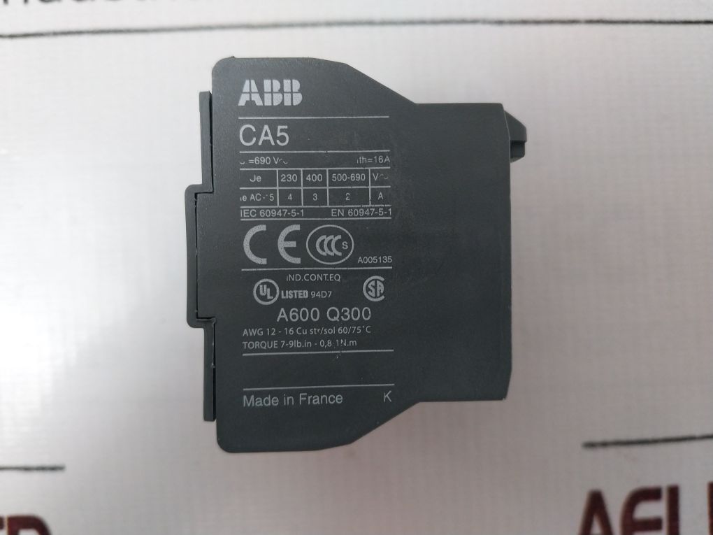 Abb Ca5-22M Auxiliary Contact Block 1Sbn010040R1122