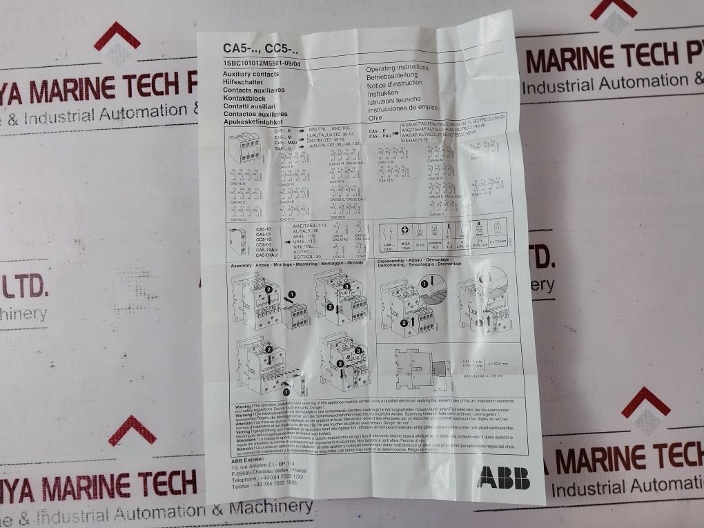 Abb Ca5-22U Auxiliary Contact