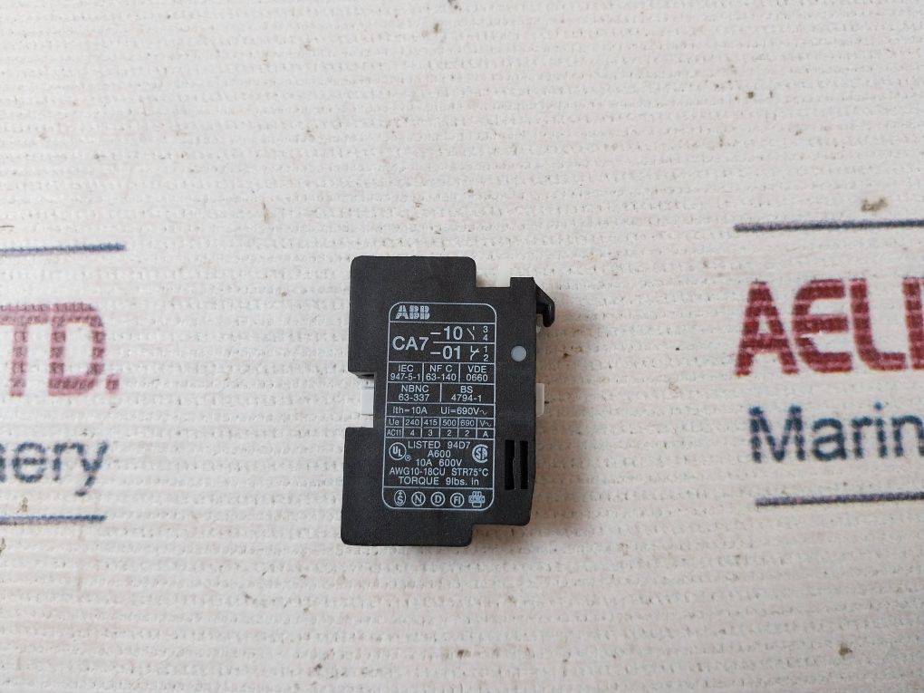 Abb Ca7-01 Auxiliary Contact Block