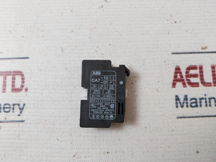 Abb Ca7-01 Auxiliary Contact Block