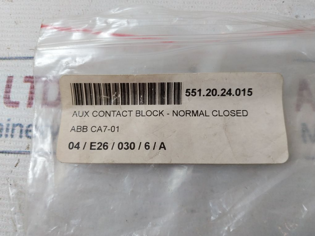 Abb Ca7-01 Auxiliary Contact Block