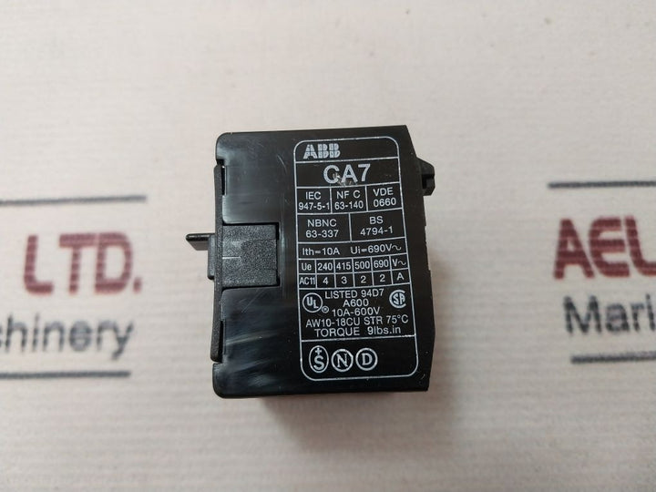 Abb Ca7-22K Auxiliary Contact Block 10A