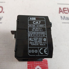 Abb Ca7-22K Auxiliary Contact Block 10A 
