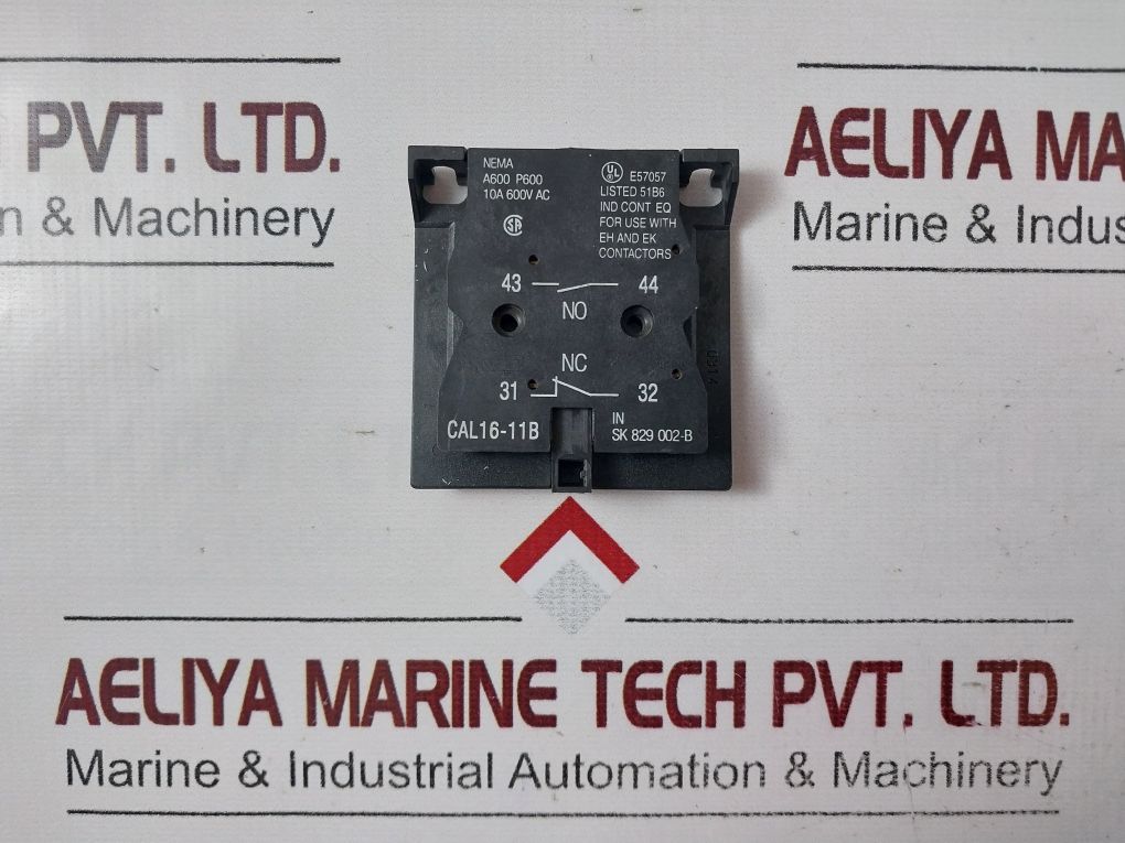 Abb Cal16-11B Auxiliary Contact Block 10A 600V Ac