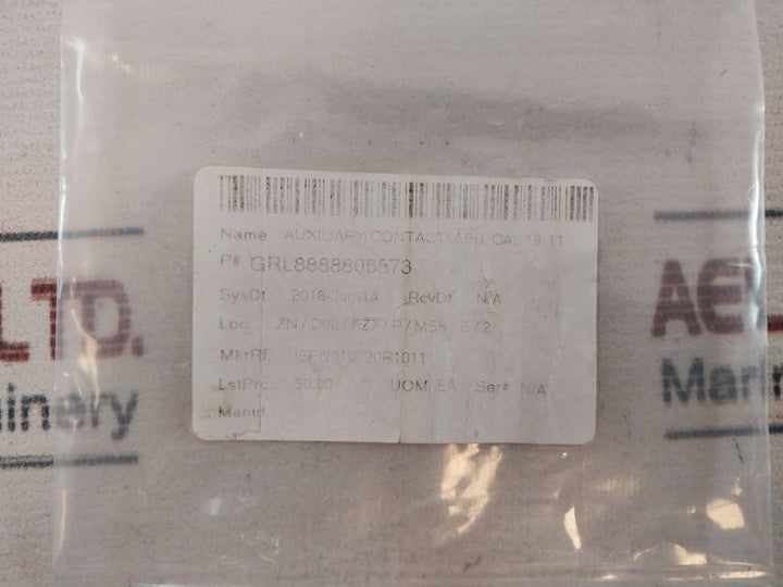 Abb Cal18-11 Auxiliary Contact Block