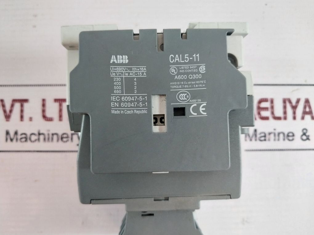 Abb Cal5-11 Auxiliary Contact Block 220-230V 50Hz