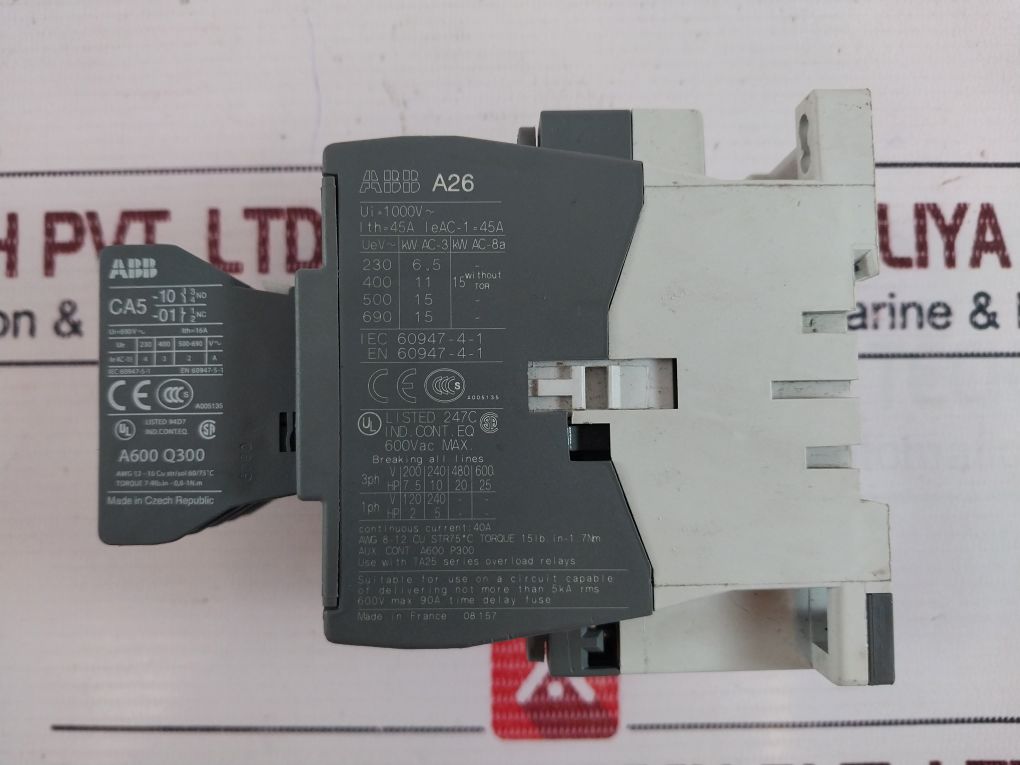 Abb Cal5-11 Auxiliary Contact Block 220-230V 50Hz