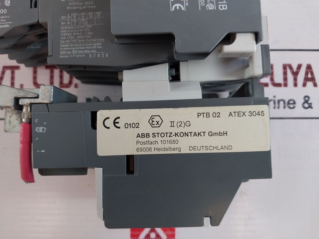 Abb Cal5-11B Contactor With Ta42 Series Overload Relays