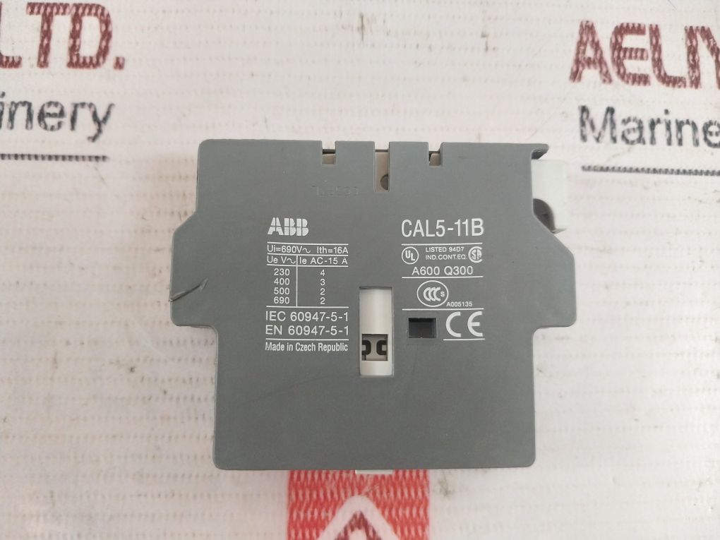Abb Cal5-11B Auxiliary Contact Block 690V 16A