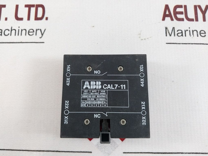 Abb Cal7-11 Auxiliary Contact Block