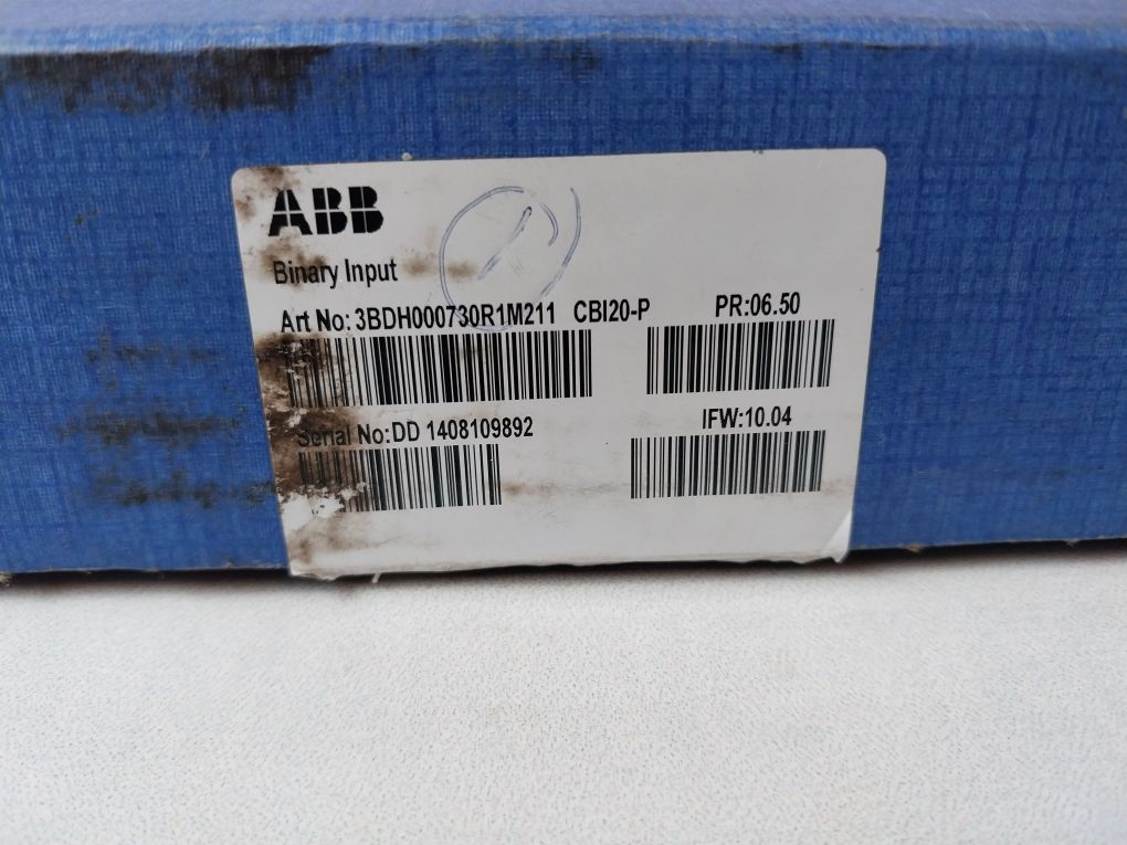 Abb Cbi20-p Symphony Plus Binary Input Module 3Bdh000730R1